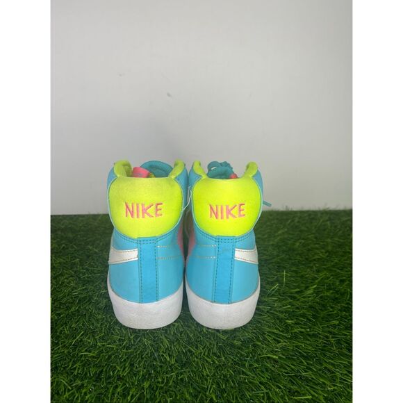 Nike Blazer Mid ’77 DQ6084-400 Youth 4Y Women’s 5.5 Blue Pink Volt - Picture 4 of 8
